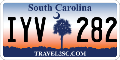SC license plate IYV282