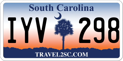 SC license plate IYV298