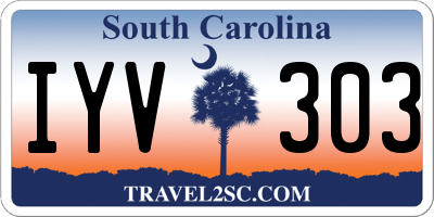 SC license plate IYV303
