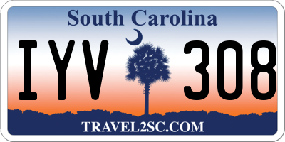 SC license plate IYV308