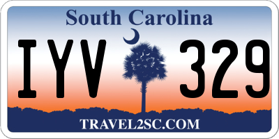 SC license plate IYV329