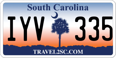 SC license plate IYV335