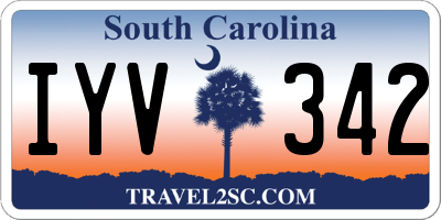 SC license plate IYV342