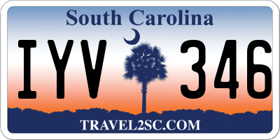 SC license plate IYV346
