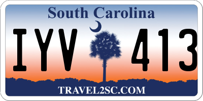 SC license plate IYV413