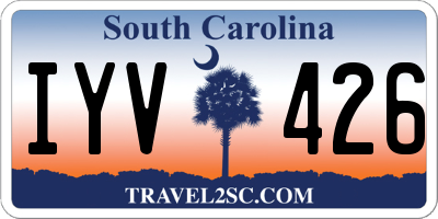 SC license plate IYV426