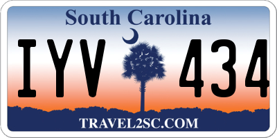 SC license plate IYV434