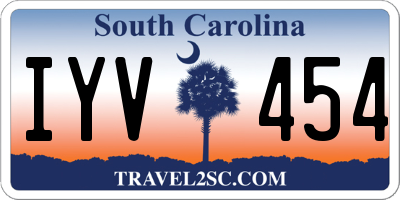SC license plate IYV454