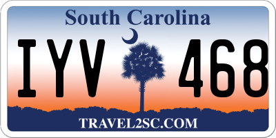 SC license plate IYV468
