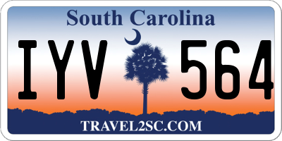 SC license plate IYV564