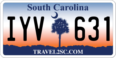 SC license plate IYV631