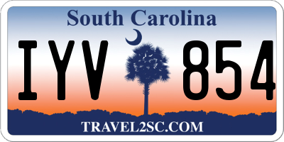 SC license plate IYV854
