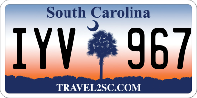 SC license plate IYV967
