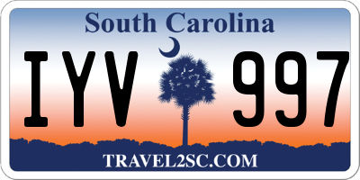 SC license plate IYV997