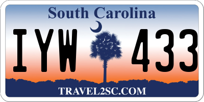 SC license plate IYW433