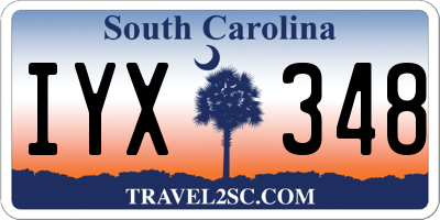SC license plate IYX348