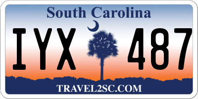 SC license plate IYX487