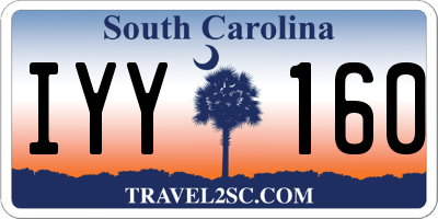 SC license plate IYY160