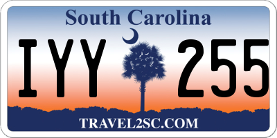 SC license plate IYY255