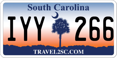 SC license plate IYY266