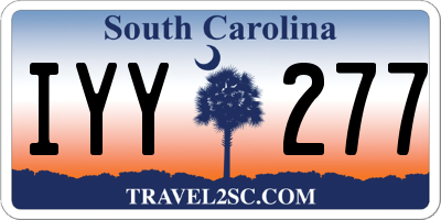 SC license plate IYY277