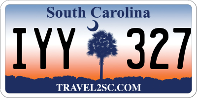 SC license plate IYY327