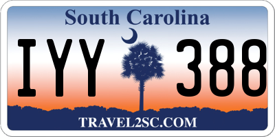 SC license plate IYY388