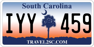 SC license plate IYY459