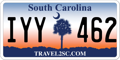 SC license plate IYY462