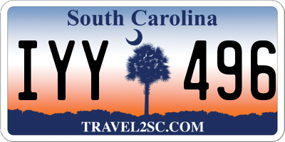 SC license plate IYY496