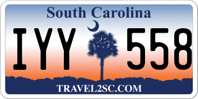 SC license plate IYY558