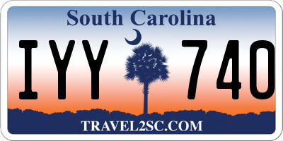 SC license plate IYY740