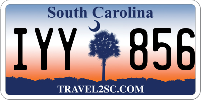 SC license plate IYY856