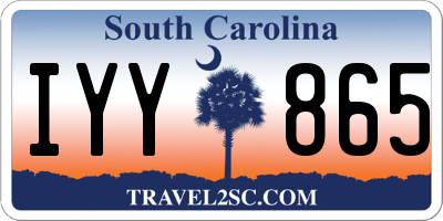 SC license plate IYY865
