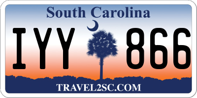 SC license plate IYY866