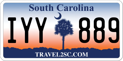 SC license plate IYY889