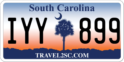SC license plate IYY899