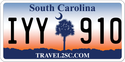 SC license plate IYY910
