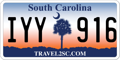 SC license plate IYY916