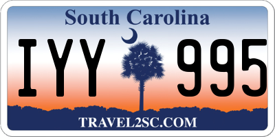 SC license plate IYY995