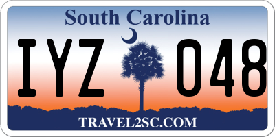 SC license plate IYZ048