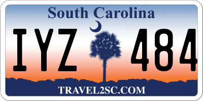 SC license plate IYZ484