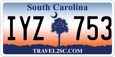 SC license plate IYZ753