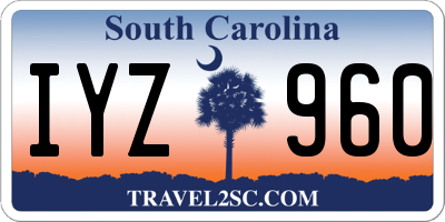 SC license plate IYZ960