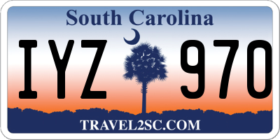 SC license plate IYZ970