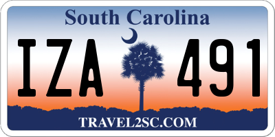 SC license plate IZA491