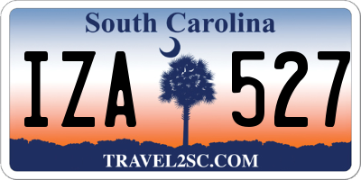 SC license plate IZA527