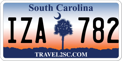 SC license plate IZA782
