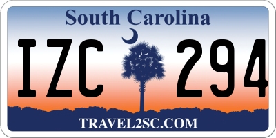 SC license plate IZC294