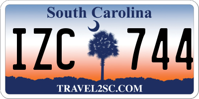 SC license plate IZC744